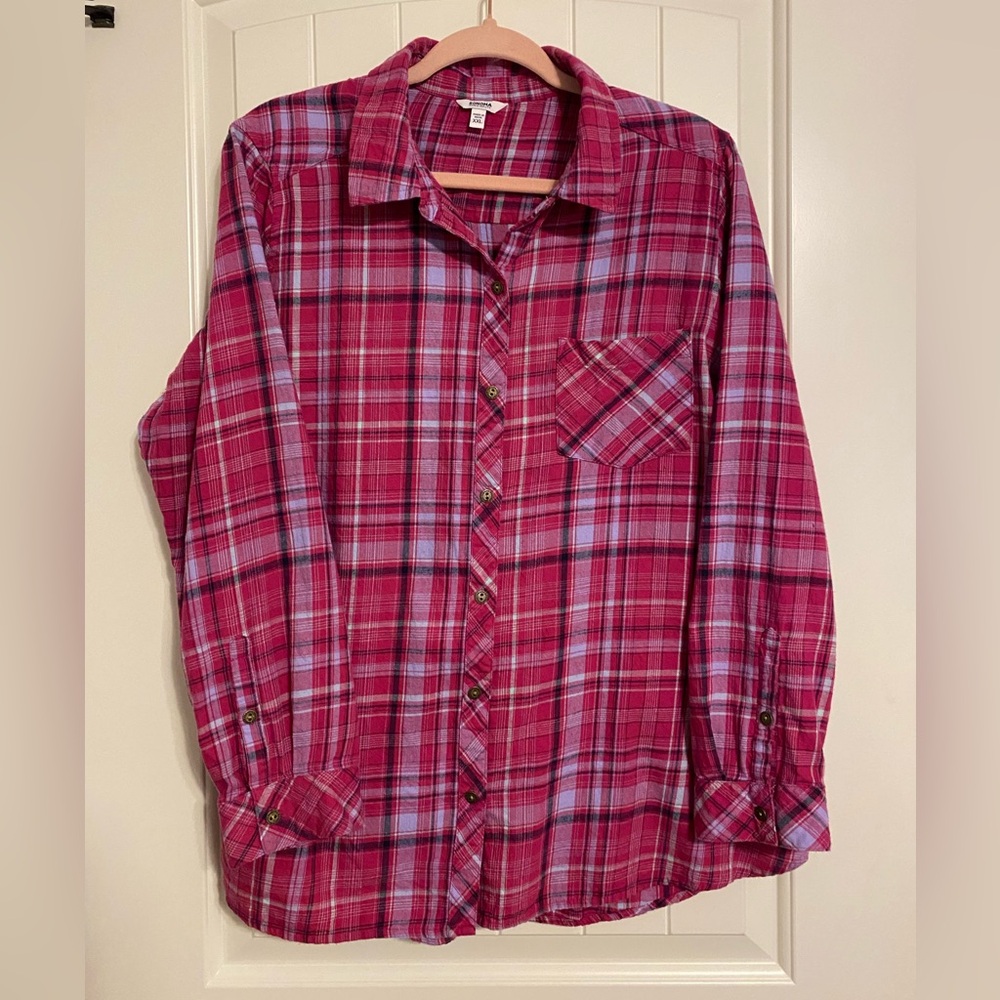 Sonoma XXL, Flannel Button Down, EUC